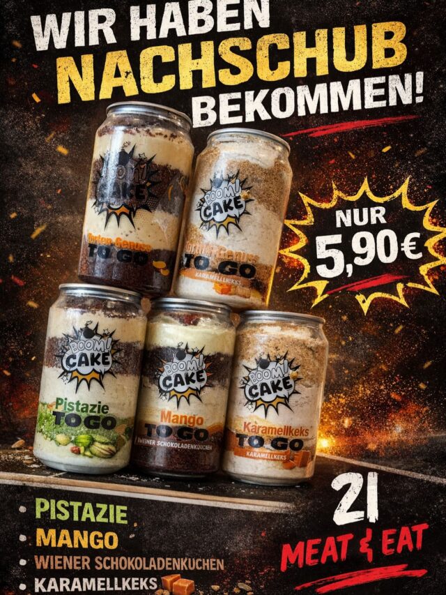 Unsere beliebten Boomcakes sind wieder da 😍
Frisch, cremig & einfach next level Geschmack 💥

🍰 Pistazie
🥭 Mango
🍫 Wiener Schokoladenkuchen
🍪 Karamellkeks

Perfekt für den süßen Hunger zwischendurch oder einfach zum Gönnen!

📍 Nur bei uns – kommt vorbei & sichert euch euren Favoriten!