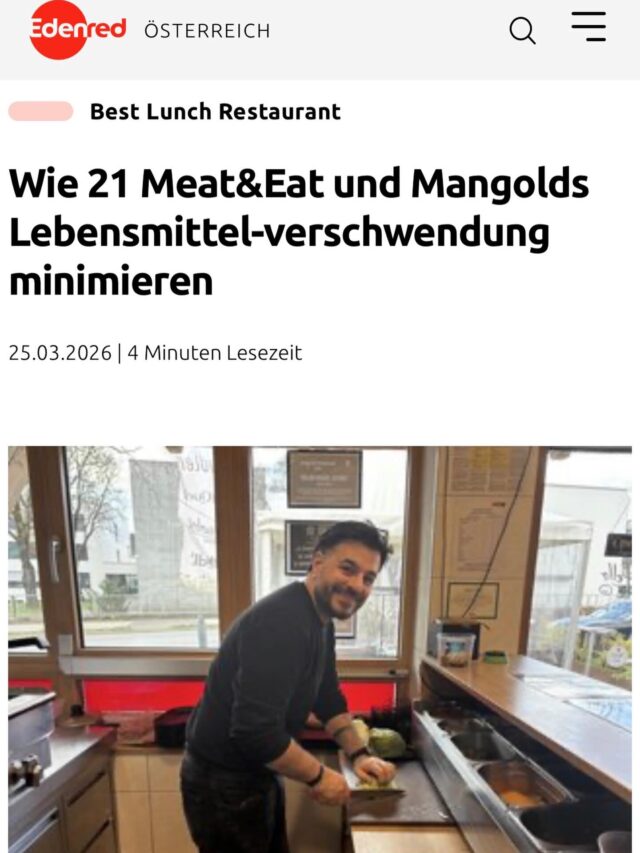🍔 Smash it – aber verschwende es nicht.

Wir hatten die Möglichkeit, in einem Beitrag von Edenred über Lebensmittelverschwendung in der Gastro zu sprechen.

Ein wichtiges Thema – auch für uns im Alltag.

👉 Neugierig?
Checkt den Beitrag: https://www.edenred.at/blog/lebensmittelverschwendung-minimieren